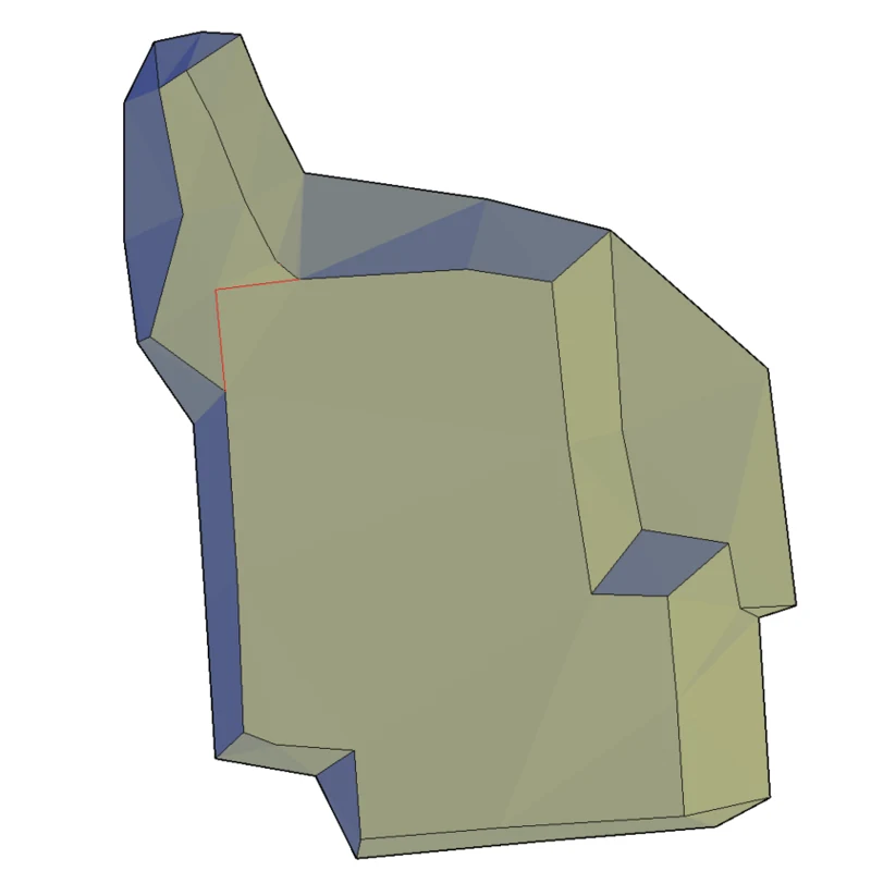 3D-Modell einer Baugrube aus Vermessungsdaten